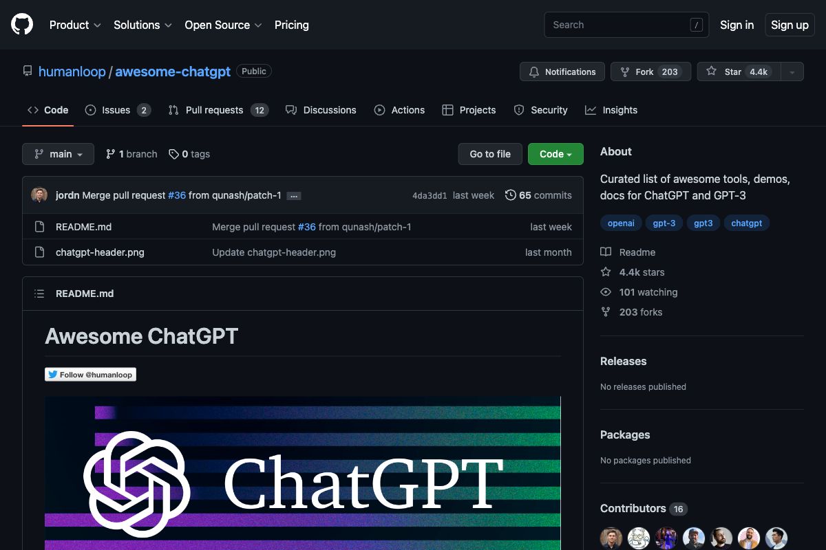 GitHub - Awesome Chatgpt