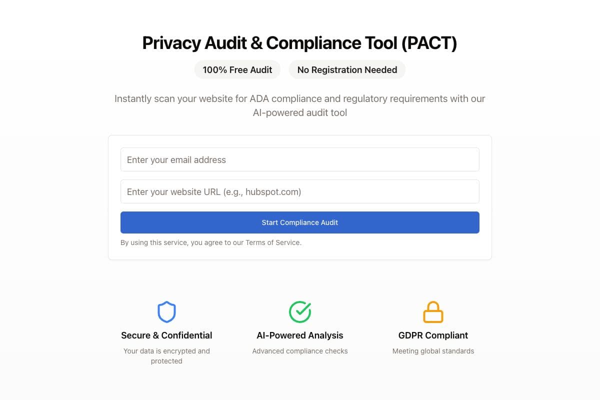 Privacy Audit & Compliance Tool (PACT)