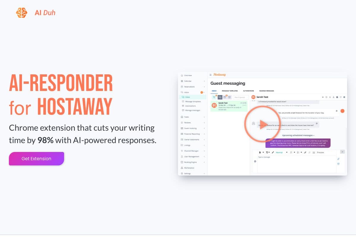 AI Duh: AI-responder for Hostaway