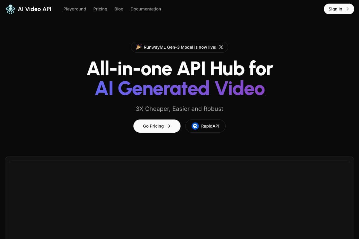 AI Video API: All-in-one AI Generated Video Solution