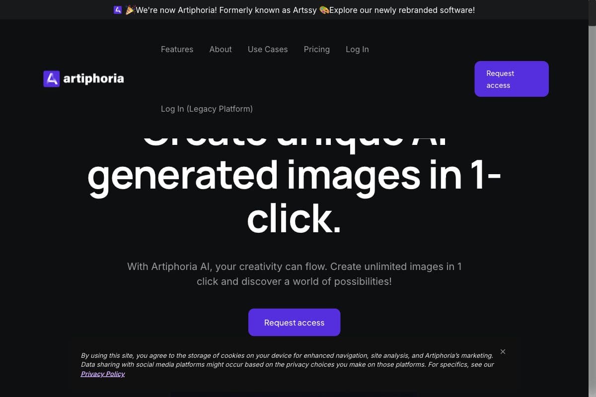 Artiphoria AI - Effortless Art Generation