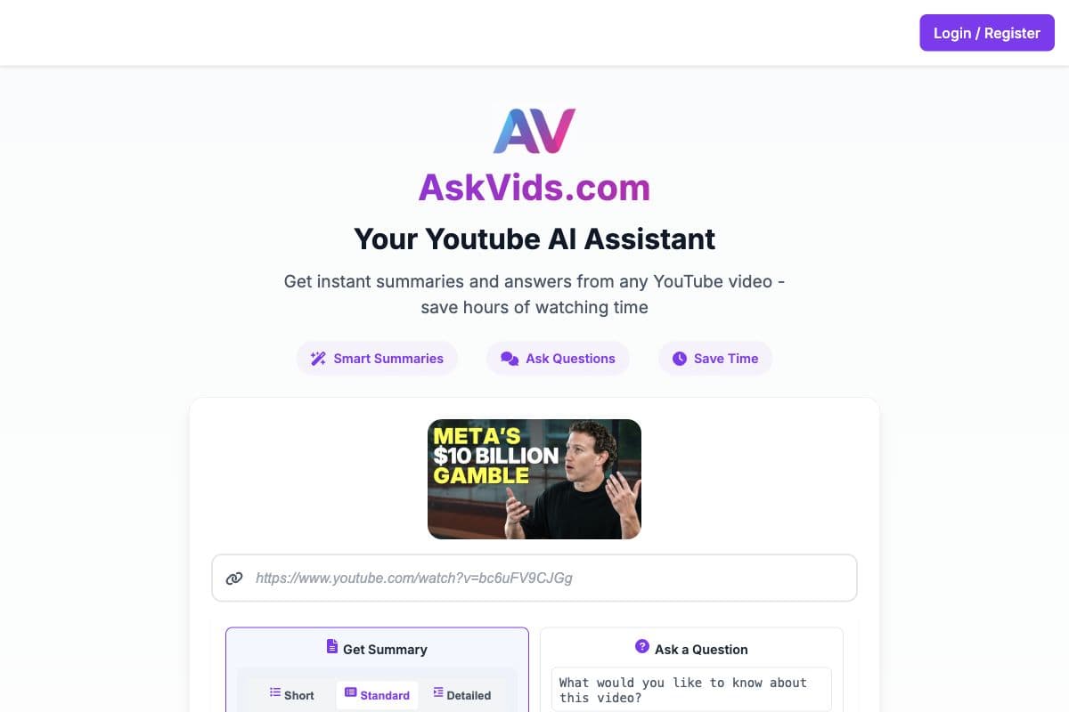 AskVids - Your YouTube AI Assistant