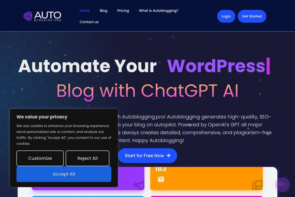 AutoBlogging.pro - Automate Your WordPress Blog with ChatGPT AI