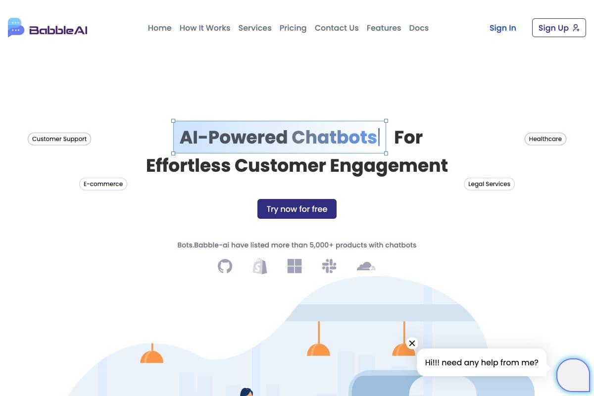 Babble-AI: Intelligent AI Chatbots for Customer Engagement