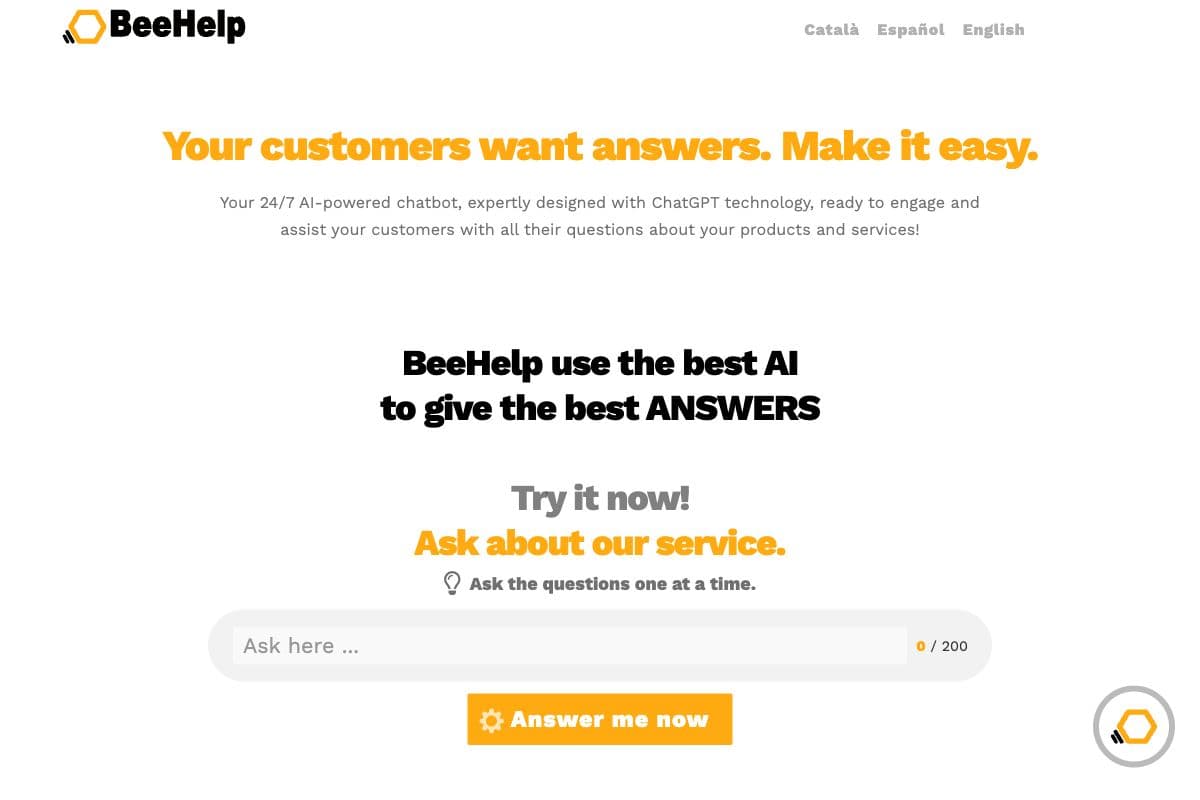 BeeHelp: AI-Powered Chatbot for Customer Service