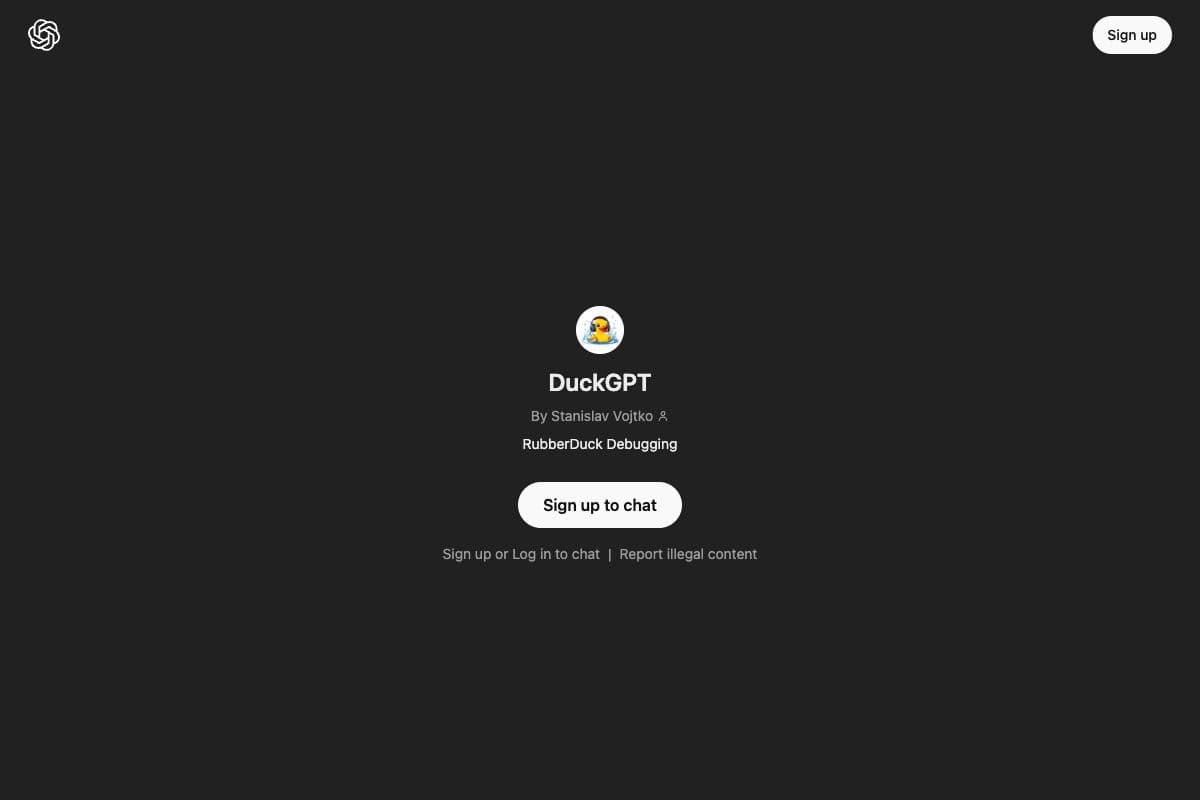 DuckGPT Debugging Tool