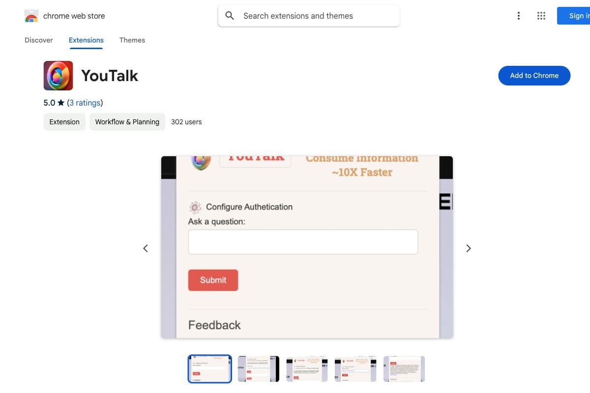 YouTalk: Interactive Q&A for YouTube Videos