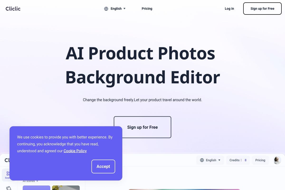 AI Product Photos Background Editor