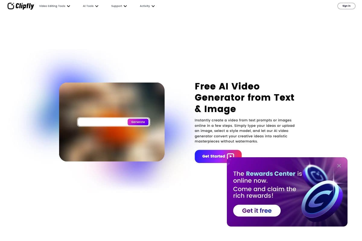 Clipfly - Free AI Video Generator