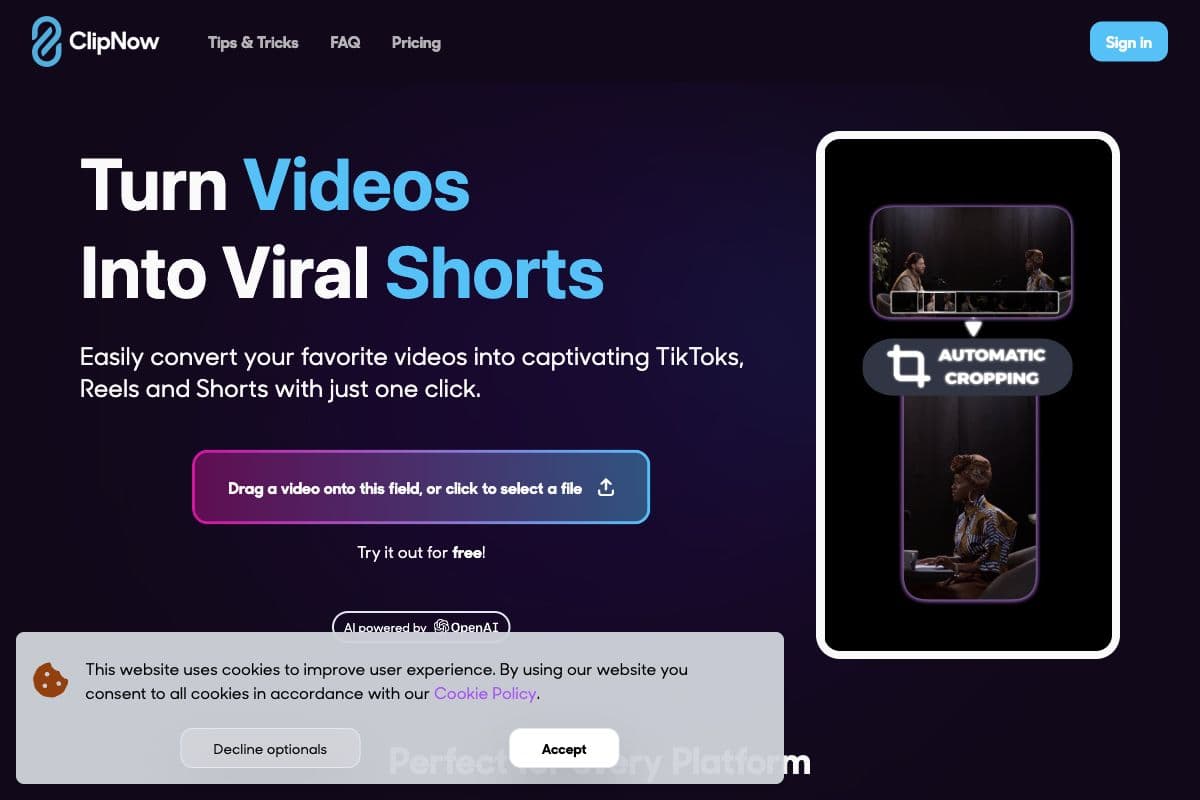 ClipNow: Turn Videos Into Viral Shorts