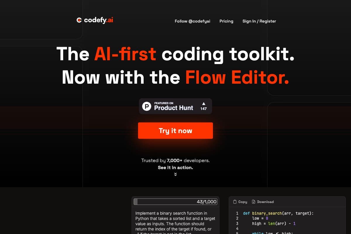 Codefy: AI-Driven Coding Toolkit