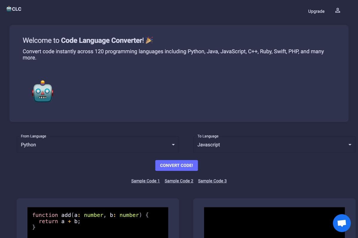 CodeConverter.com - The Ultimate Code Converter for All Programming Languages