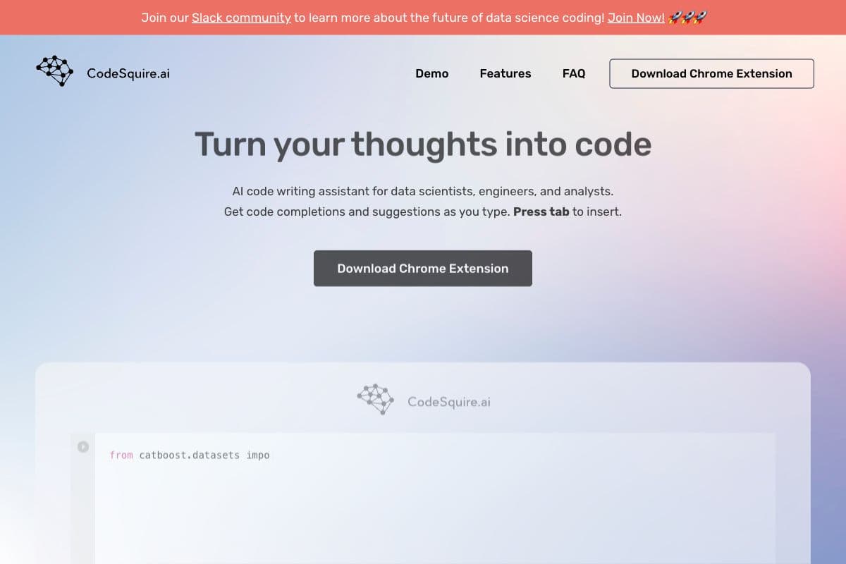 CodeSquire - AI Code Writing Assistant