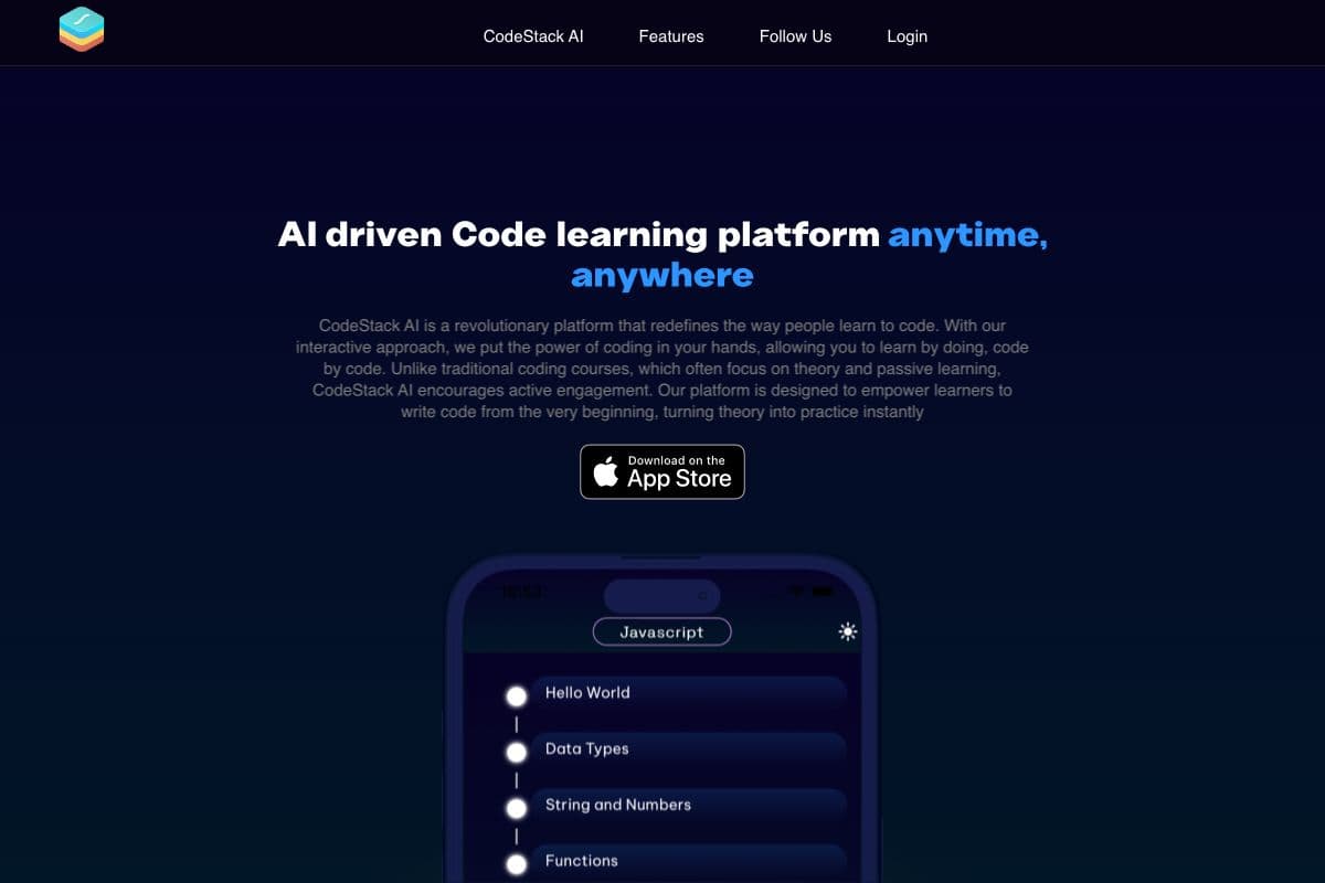 CodeStack AI - Interactive Coding Education