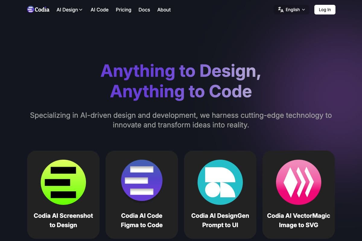 Codia AI: AI-Driven Design and Development