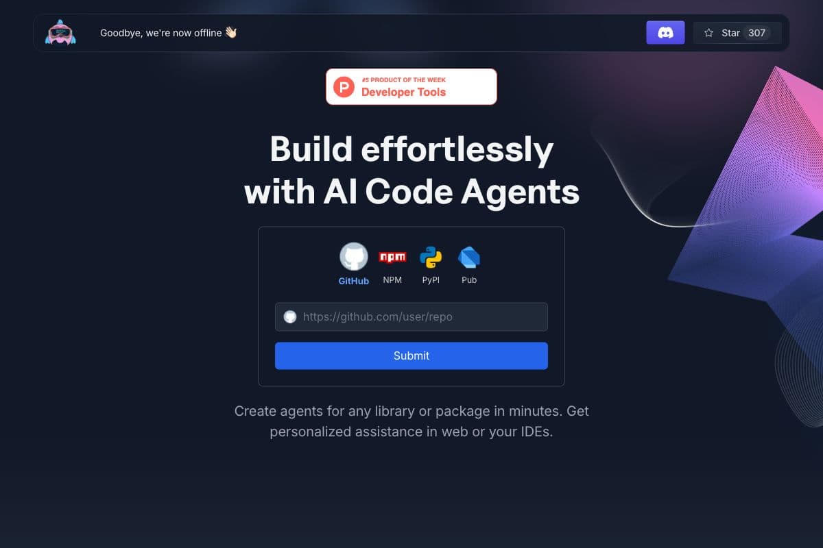 Build effortlessly with AI Code Agents