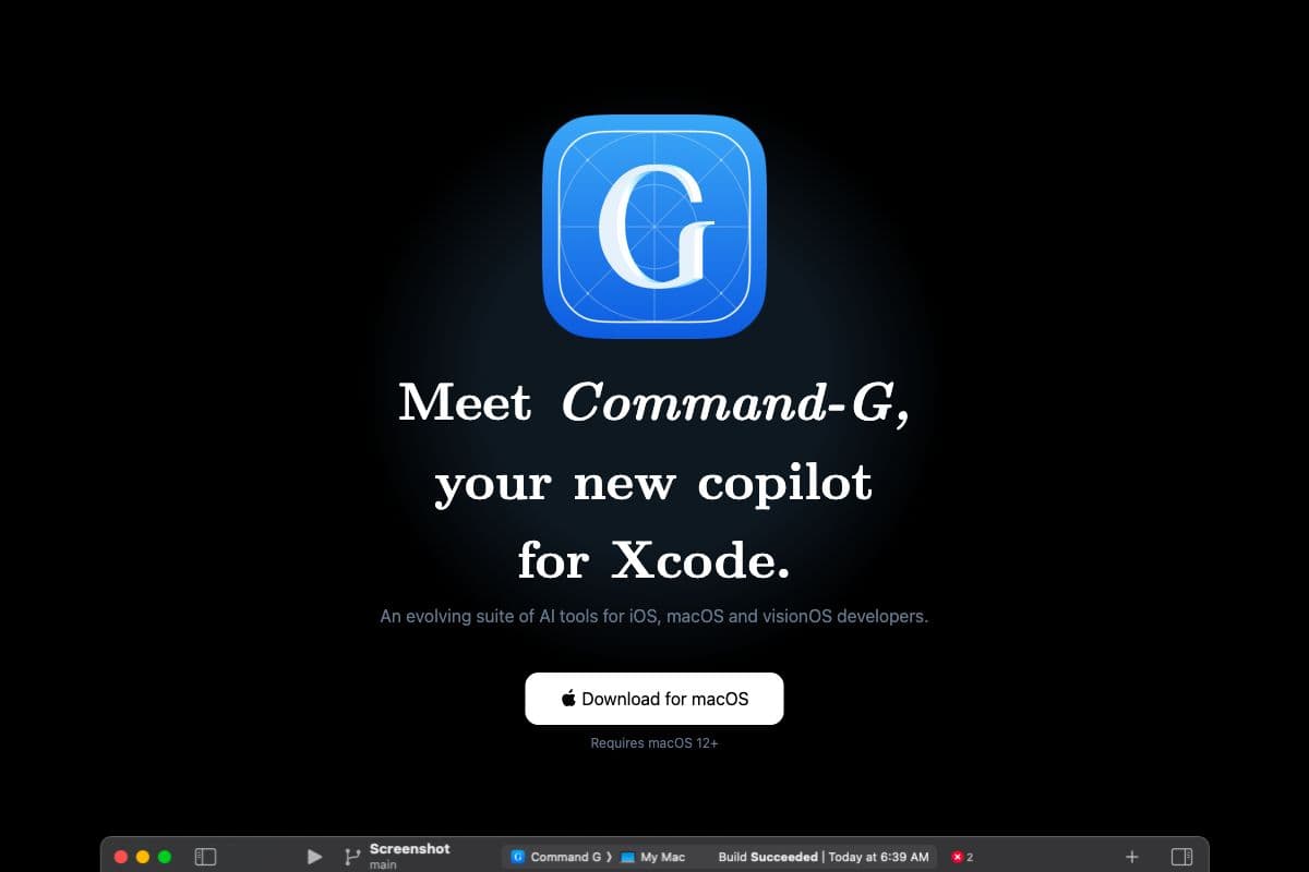 Command-G: AI Copilot for Xcode