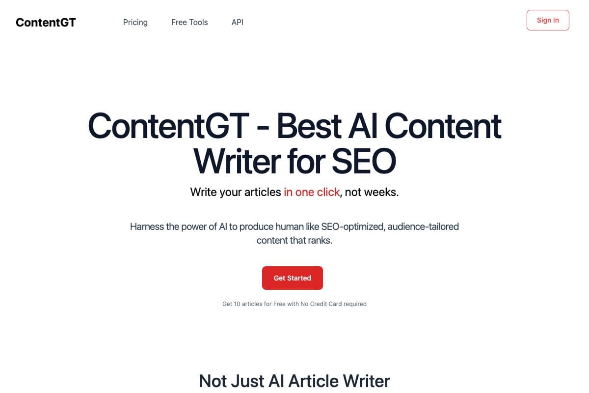 ContentGT - Best AI Content Writer for SEO