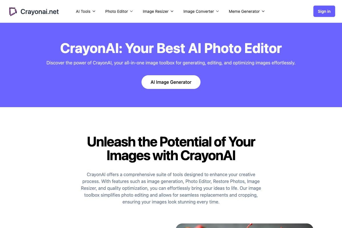 CrayonAI: Your Best AI Photo Editor