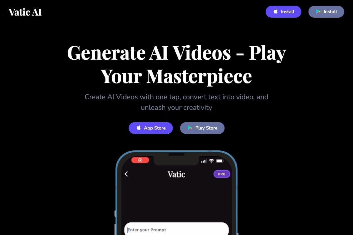 Vatic AI - Generate AI Videos