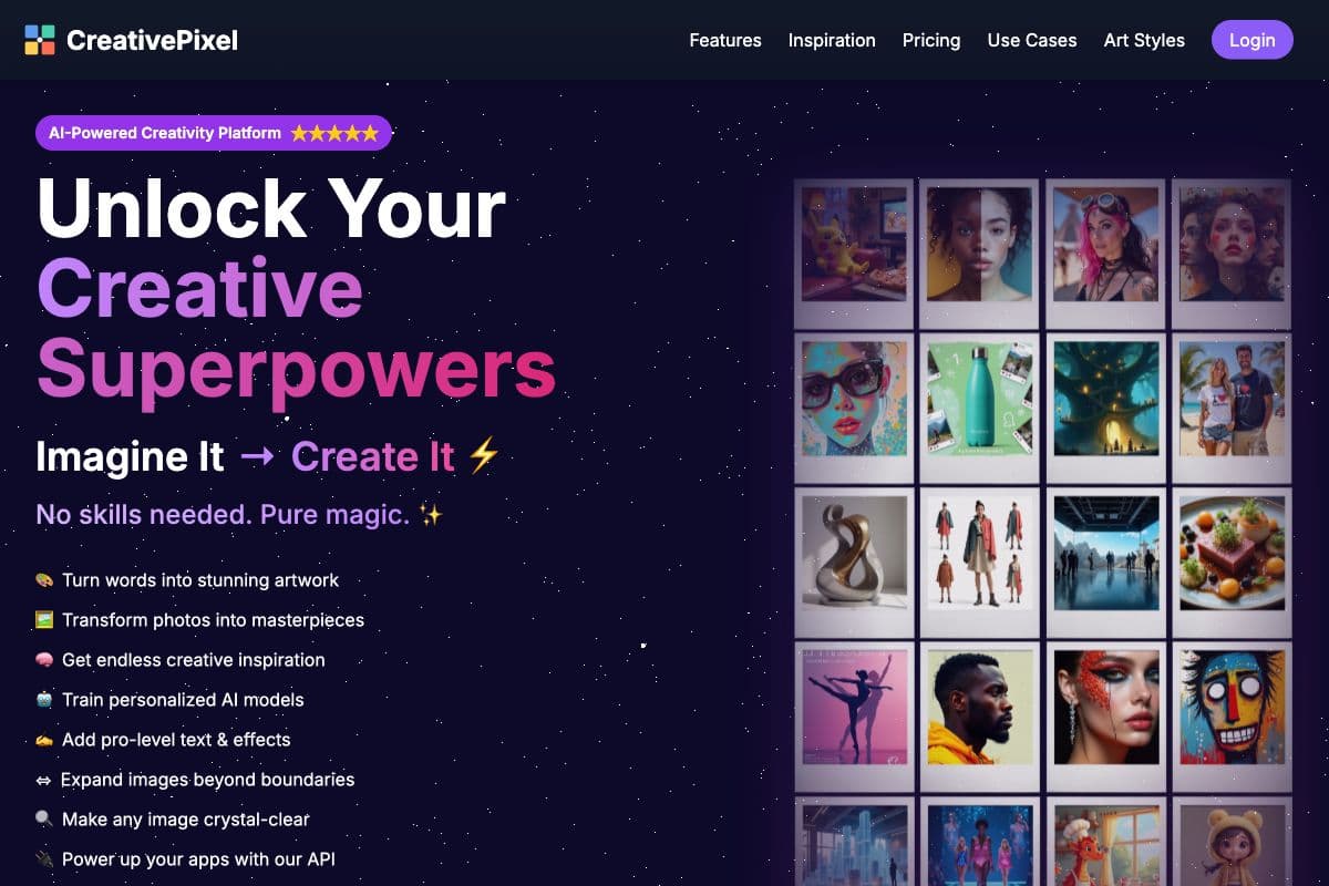 CreativePixel - AI-Powered Creativity Platform