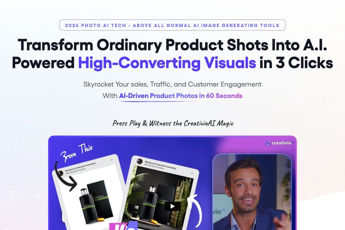 CreativioAI: AI-Driven Product Photography Tool
