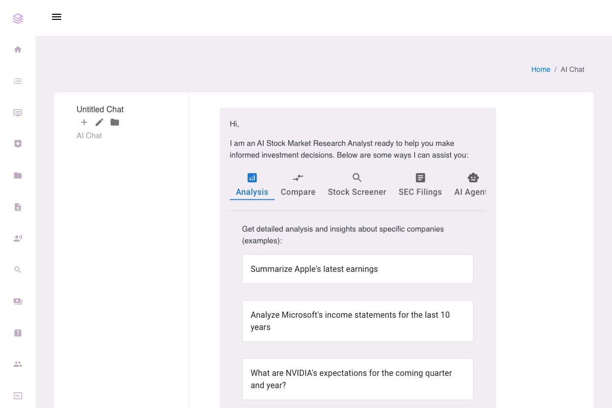 AI Stock Market Research Analyst