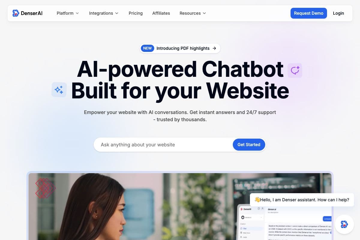 DenserAI - AI-Powered Chatbot Solution for Websites