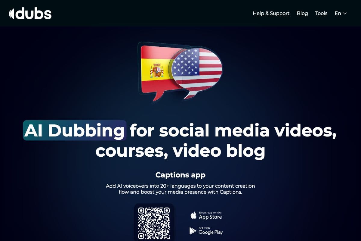 Captions - AI Dubbing and Video Translation Tool