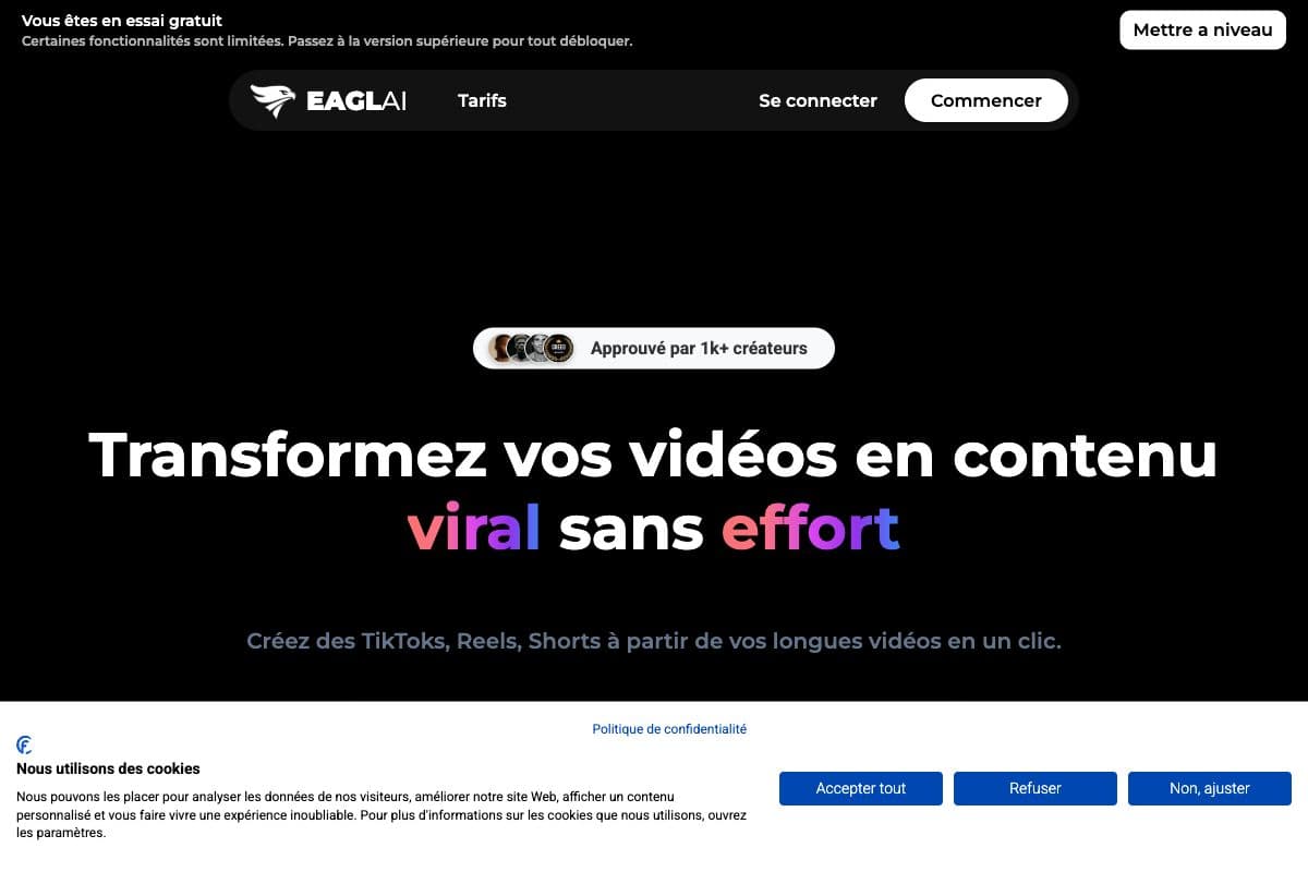 EAGLAI - Transform Videos into Viral Content Effortlessly