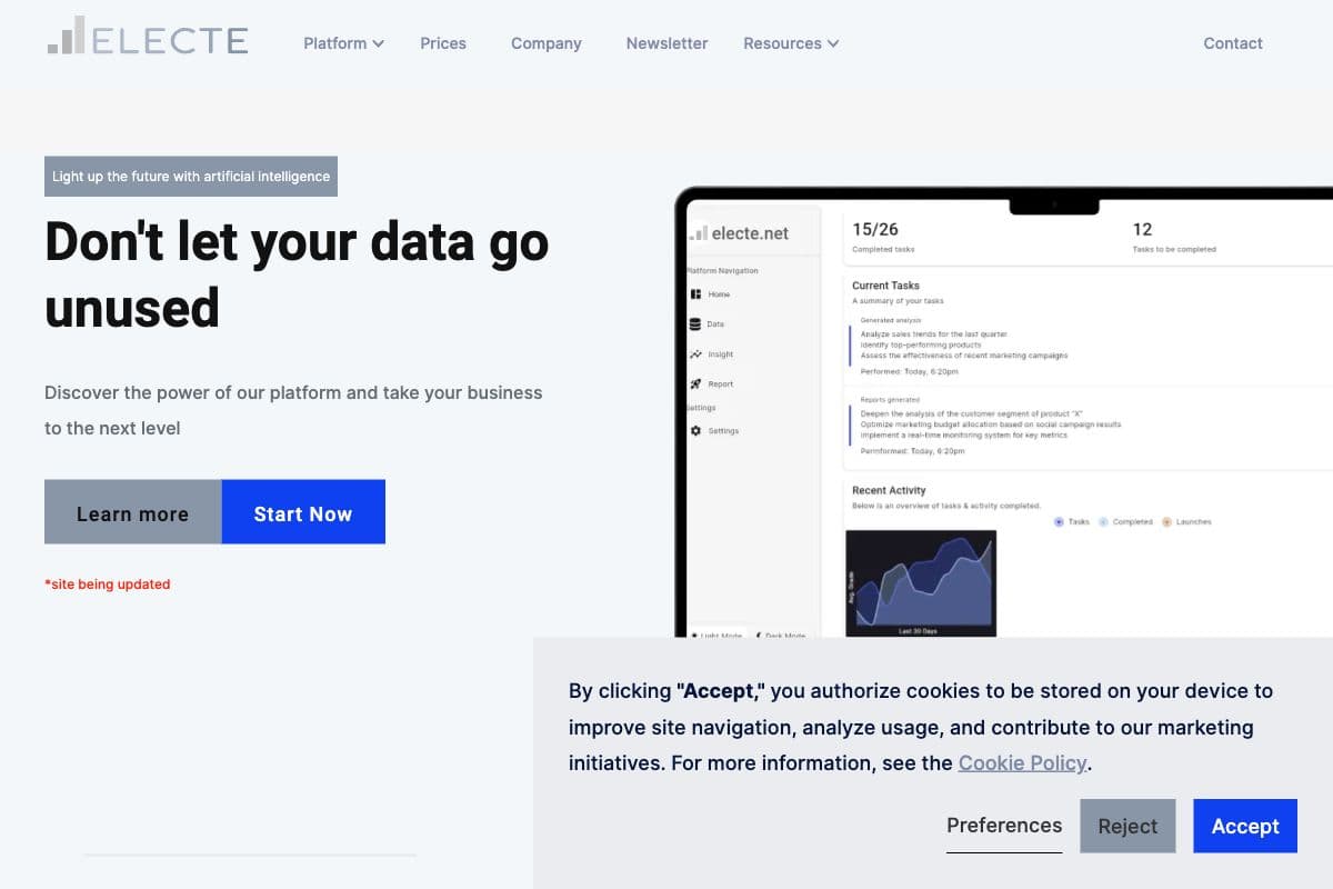 Electe: AI-Powered Data Analytics Platform