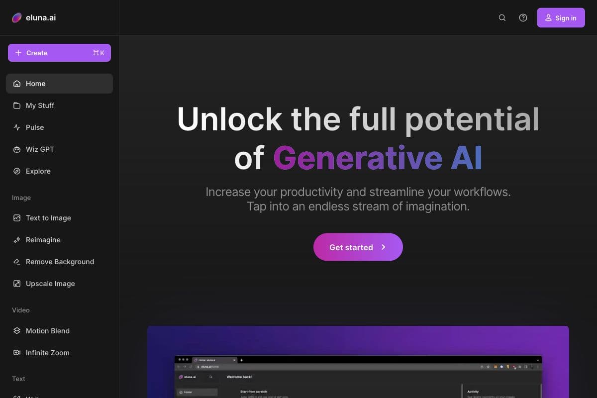 Eluna.ai - Unlock the Full Potential of Generative AI