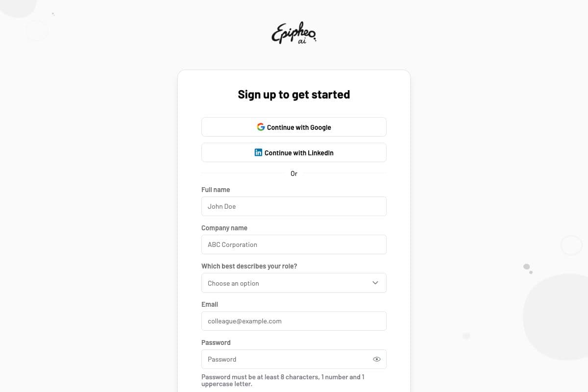 Sign-Up Portal for Tool Access