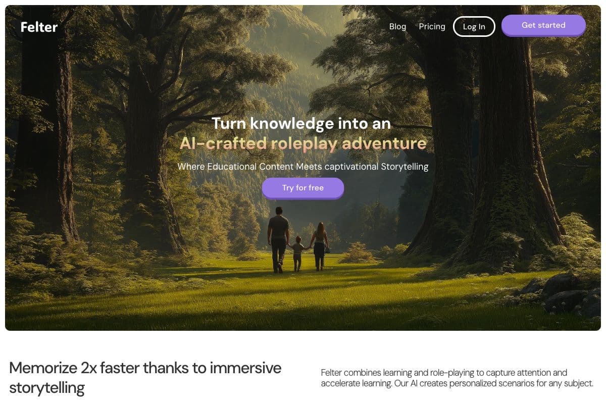 Felter: AI-Crafted Educational Roleplay Adventures