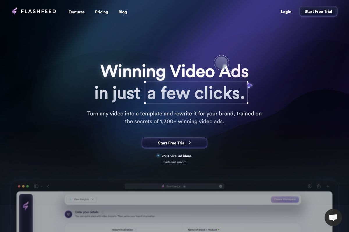 Flashfeed: AI Video Ad Creation Platform