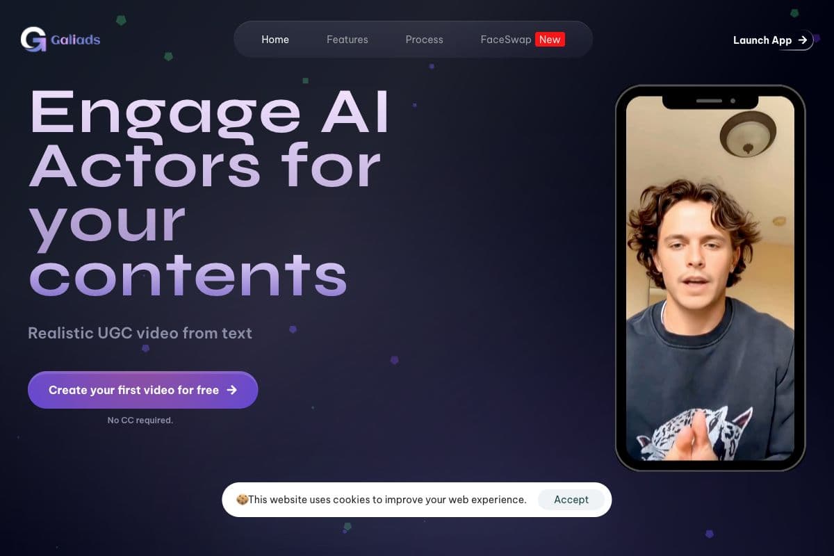 Galiads AI - Turn Text Into Engaging Video Content