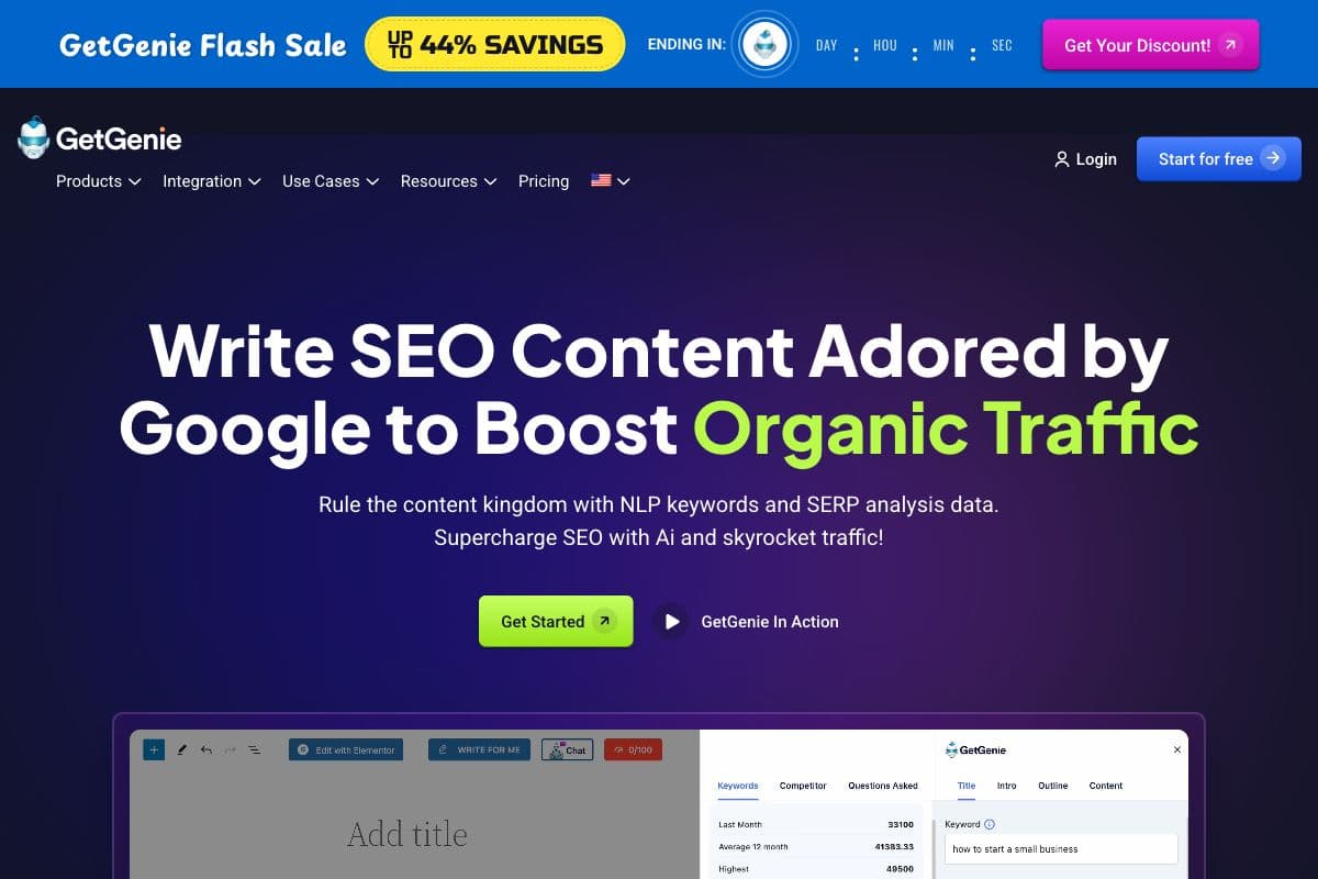 GetGenie - AI-Powered SEO & Content Optimization Tool