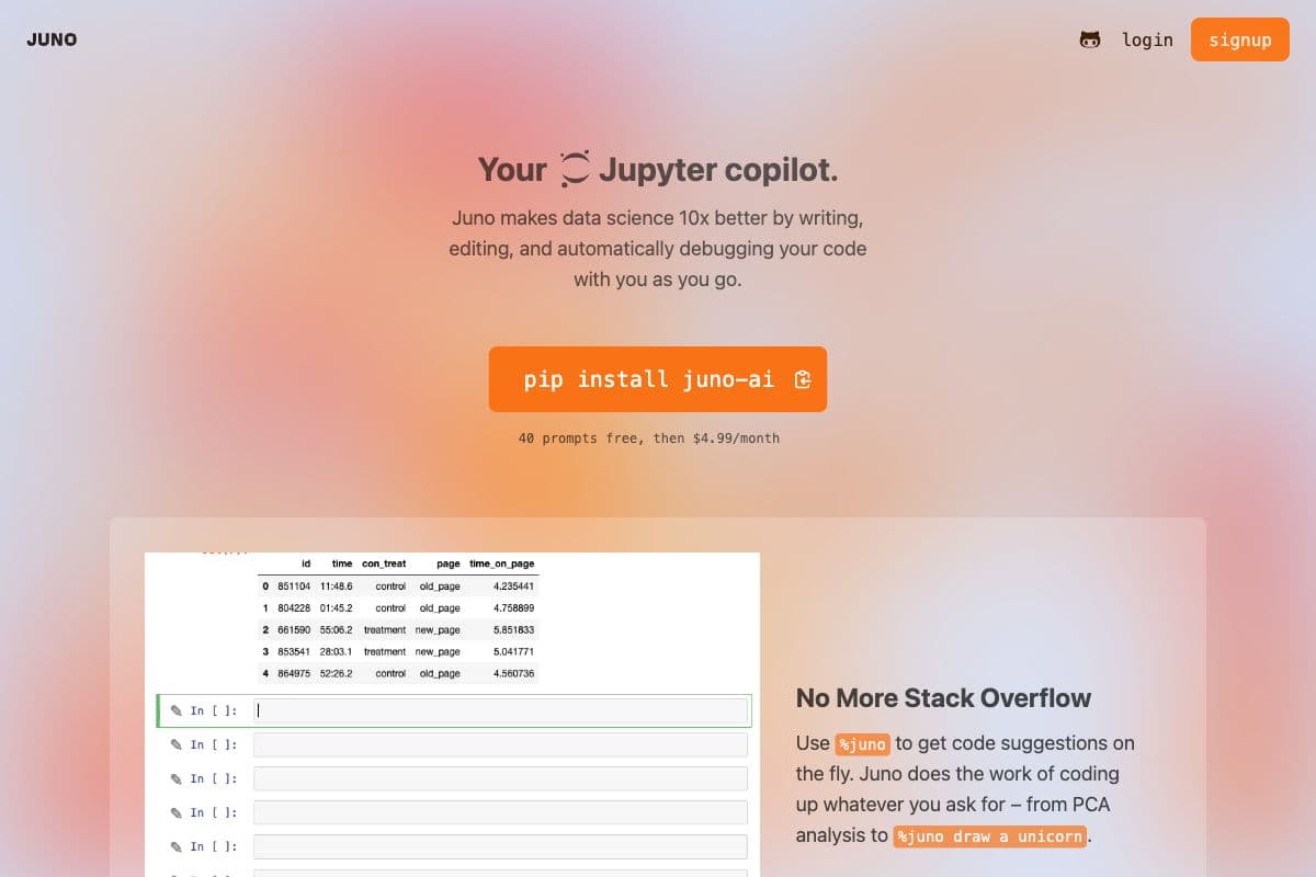 Juno: Your Jupyter Copilot