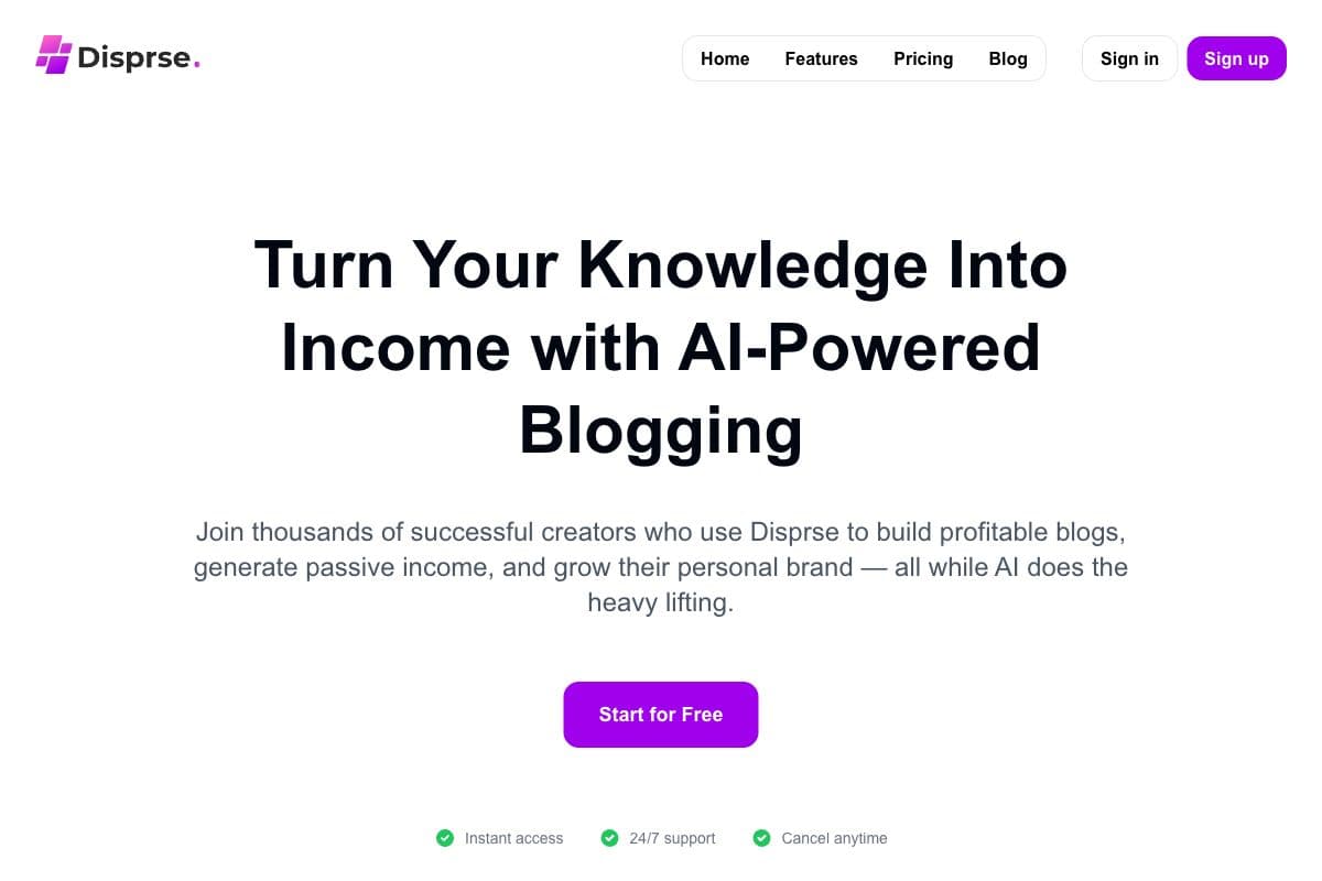 Disprse: AI-Powered Blogging Platform