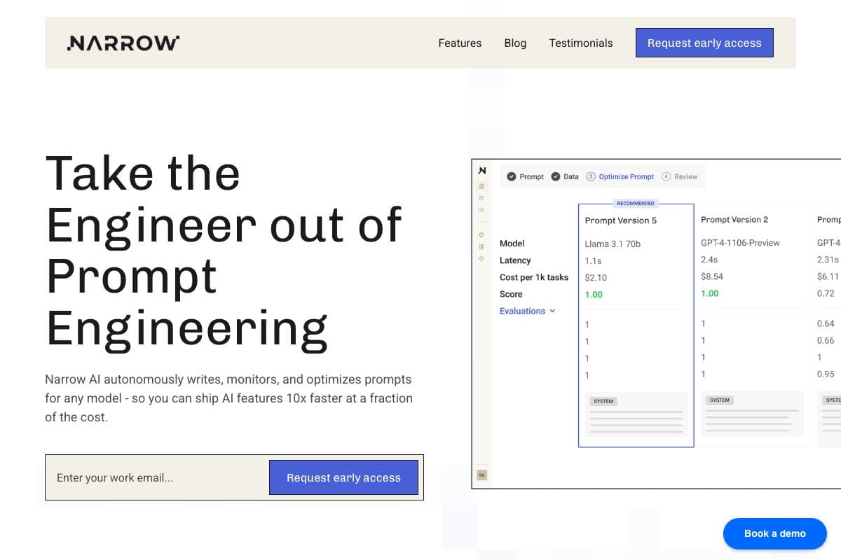 Narrow AI - Automate and Streamline Prompt Engineering