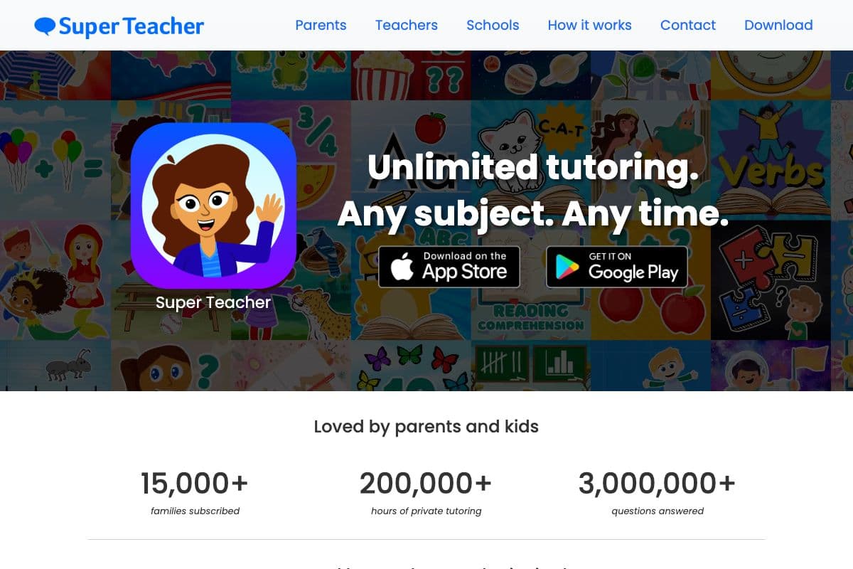 Super Teacher - Unlimited Tutoring