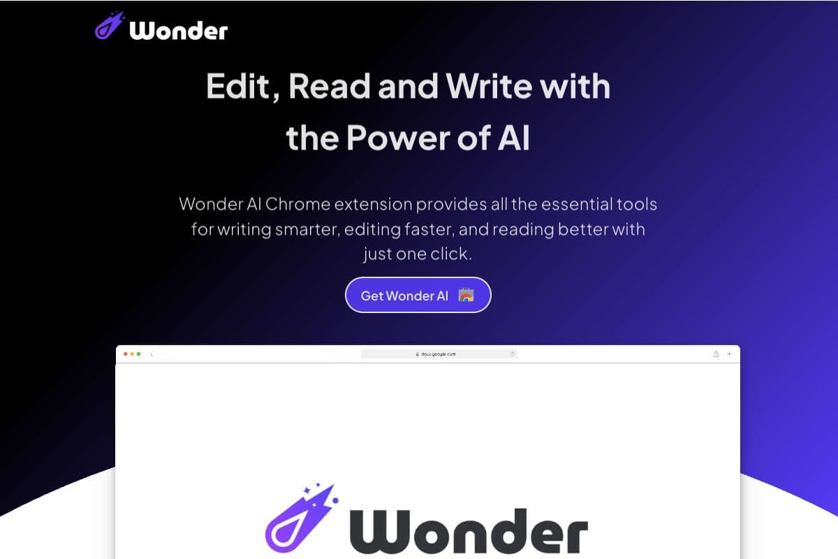 Wonder AI - AI-powered Writing and Editing Tool