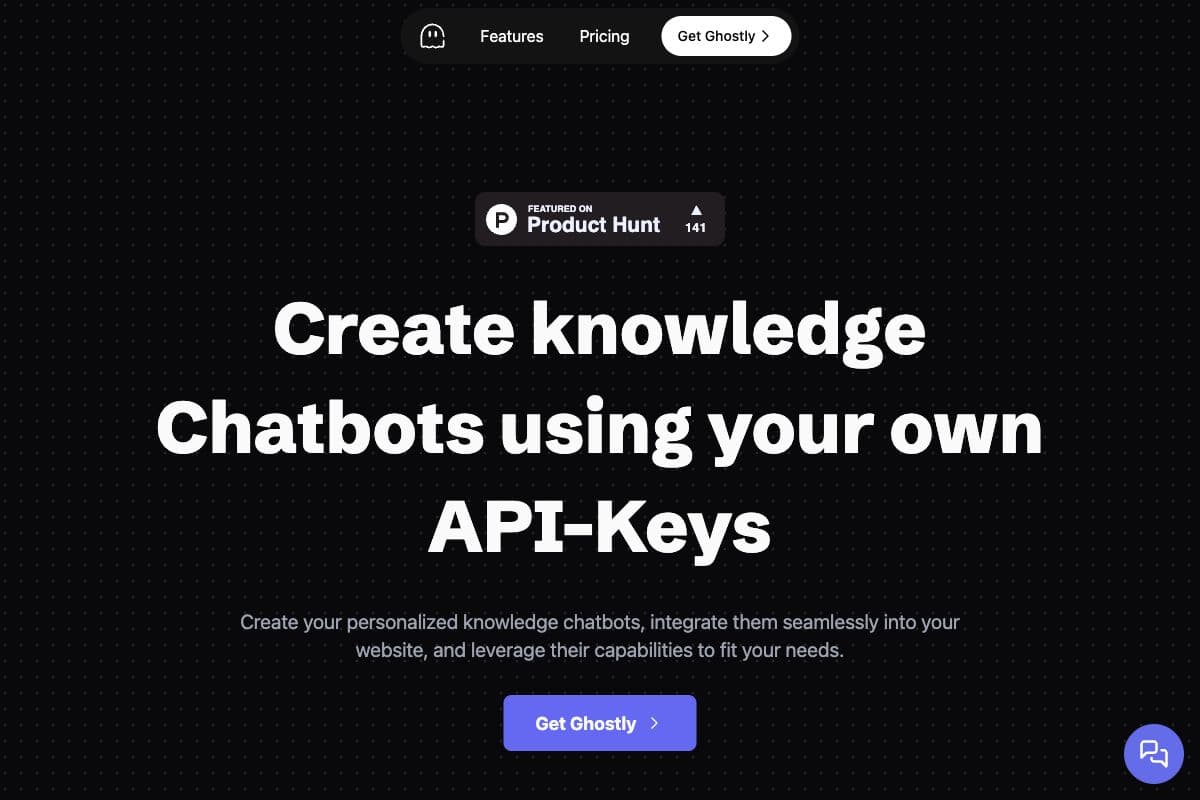 Ghostly: Create Personalized Knowledge Chatbots