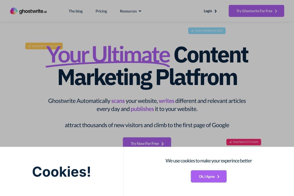 Ghostwrite: Your Ultimate Content Marketing Platform