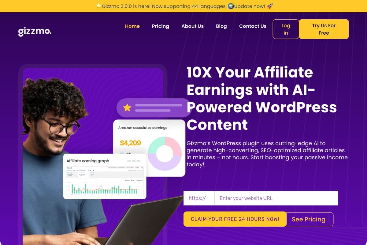 Gizzmo 3.0.0 - AI-Powered WordPress Affiliate Marketing Plugin