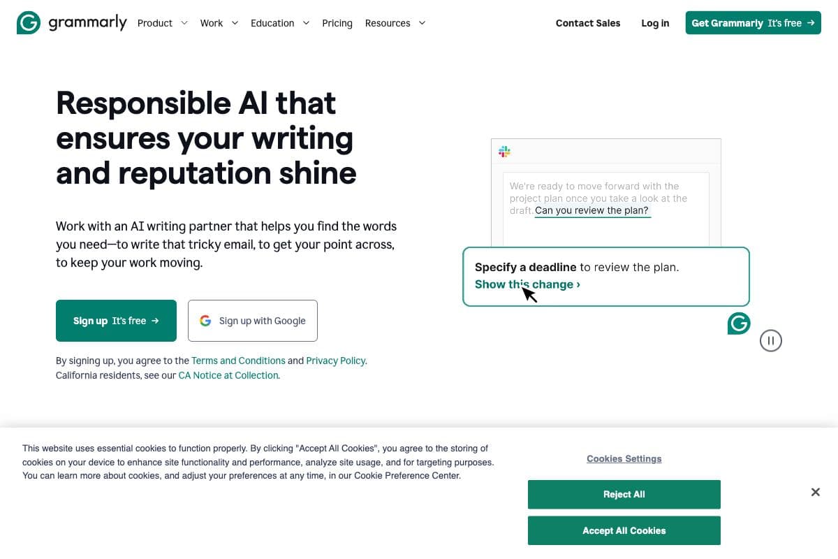 Grammarly: AI-Powered Writing Assistant