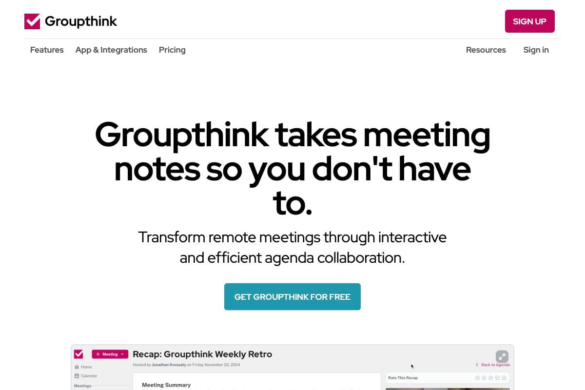 Groupthink - Transform Your Meetings