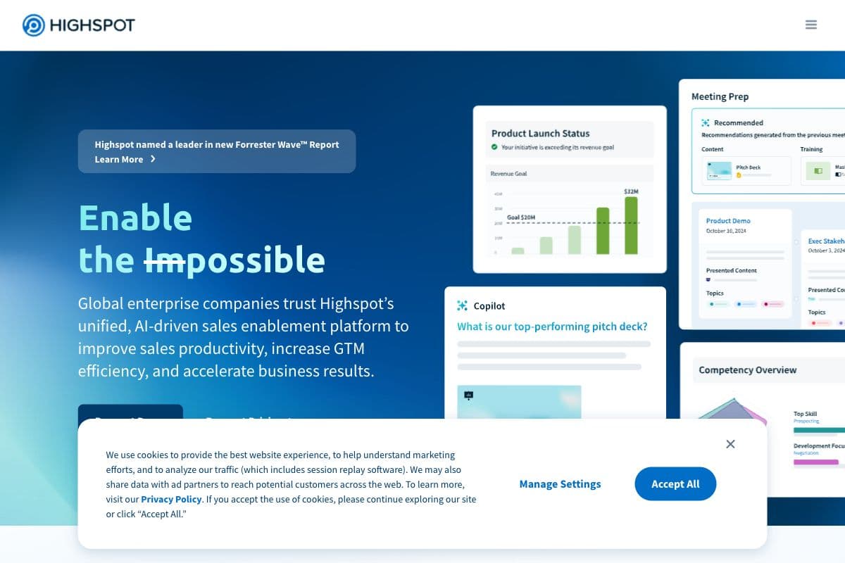 Highspot: AI-driven Sales Enablement Platform