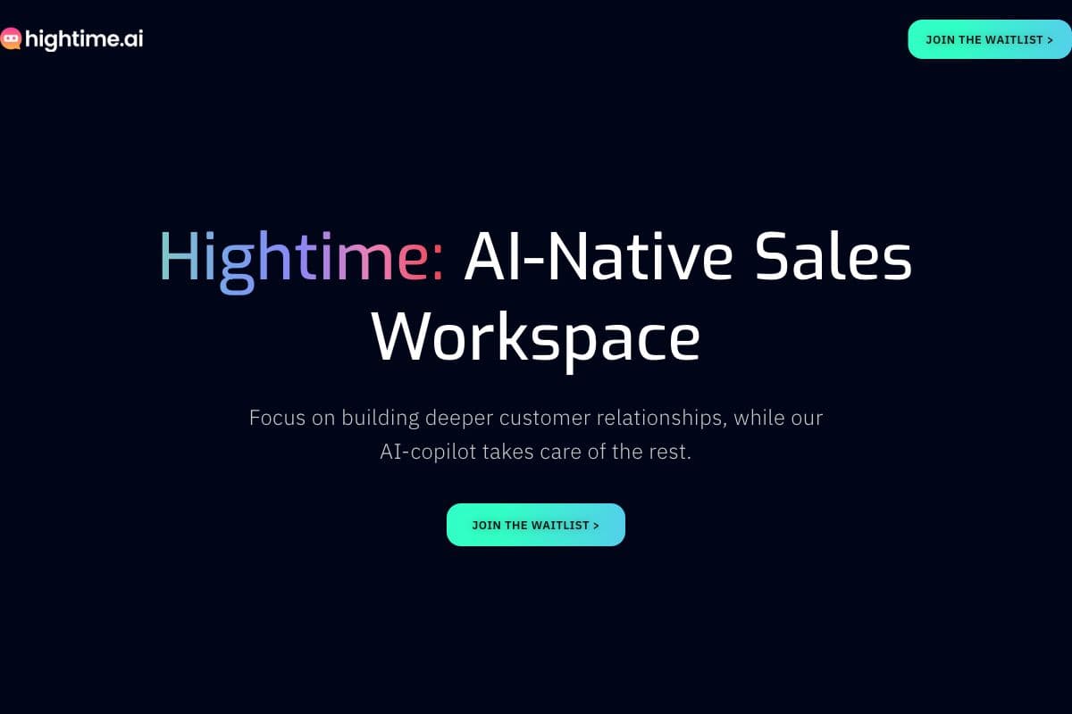 Hightime: AI-Native Sales Workspace