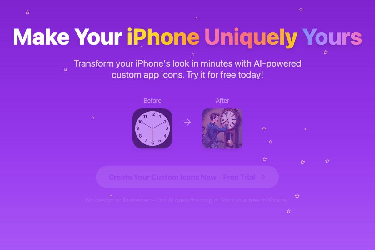 AI-Powered Custom App Icons for iPhone